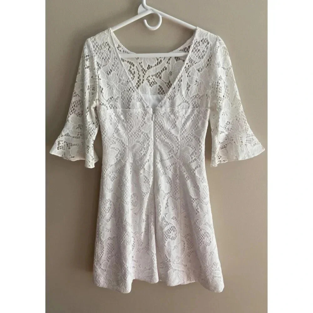 Lilly Pulitzer Allyson Lace Fit and Flare Short Dress Size 0 Bridal - Picture 7 of 16